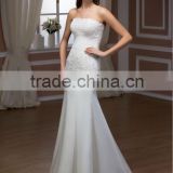 New collection Italy design Sheath Wedding Dress / Bridal Gown