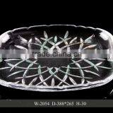 Custom Design Clear Embossing Wedding Plate thumbnail-1