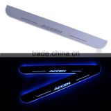 2 Pcs/Set Car LED Flash Door Sills Moving Scuff Plate Light Panel Front Door For Hyundai Accent 2012 2013 2014 2015 2016