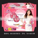 Female pad for school girl with sweet pink colors tingerhao brand packing