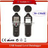 High Quality USB Interface 30~130dB Sound Datalogger for Noise Measurement TL-200
