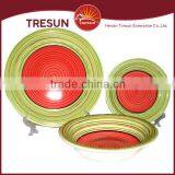 Round Shape 18pcs Handpainted Ceramic Dinnerware/stoneware Dinnerset Tableware Made in China thumbnail-3