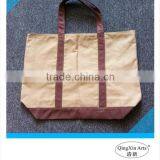 Fashion stylish canvas tote bag with soft handle