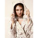 Lux Women's Microfleece Printed Bathrobe Woman Sex With Animal Robe thumbnail-2