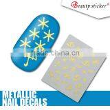 Hot Products to Sell Water Decals Nail Sticker Metallic Gold Model Nail Art Sticker thumbnail-4