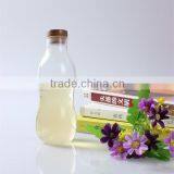 500ml Factory Price Mouth Blown Antique Shape Transparent Bamboo Lid Pyrex Glass Bottle thumbnail-6