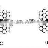 6x7+FC/IWS Galvanized & Ungalvanized Steel Wire Rope thumbnail-1