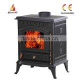 Freestanding Triditional Indoor Cast Iron Solid Fuel Heating Burner thumbnail-1