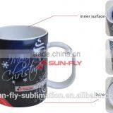 OEM 11oz Sublimation Unbreakable White Food Grade Plastic Coffee Mug