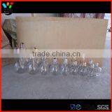 Multisize Available Unique Screw On Color Lid Bulb Glass Jar thumbnail-1