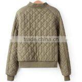 Japanese Cotton Padded Quilted Jacket, 100% Polyester Suede American Ma1 Plain Wholesale Html Custom Satin Bomber Jacket Woman thumbnail-6