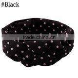 Children's Hair European Female Baby Knitting Cross Hair Band Cotton Elastic Headband Hand Knot of Peace thumbnail-5