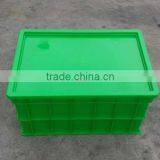 Rectangular Stackable HDPE Plastic Turnover Box With Lid thumbnail-3