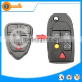 abs flip remote car key fob with 5 button uncut blade key head for volvo 740 s60 s40 v50 v30 truck