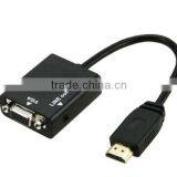 720P 1080i 1080P HDMI Male to VGA TV AV HDTV Converter Adapter With Audio Cable thumbnail-4
