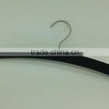 Black Rubber Wooden Top Hanger With Nothces and Soft Finshing for Underwear/ Shirt/coats With Silver Hooks thumbnail-1