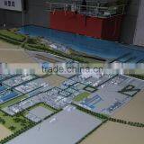 Complex 3D Maquette Industrial 1/3000 Scale Architectural Model