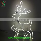 New christmas reindeer deer sculpture light with neon rope light