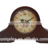 MDF Wood Mantle Desk Clock With Silent Movement