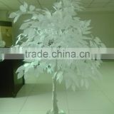 High quality plastic fake ornament tree cheap price middle/Colorful artificial white maple tree