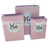 2015 New fancy custome logo printed shopping bag ,gift bag, with handle