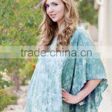 Custom Cotton Spandex Jersey Dip Dye Multi Functional Breastfeeding Scarf Nursing Cover thumbnail-2