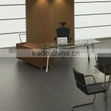 modern modular executive glass office desk (FLX-Series)