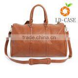 Waterproof Men's Leather Travel Bag Weekender Luggage Duffel Bag thumbnail-3