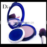 Protable beauty cosmetic powder puff with mirror