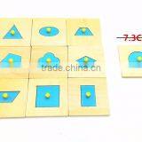 Kids Wooden Toy Montessori Geometry Puzzle thumbnail-2