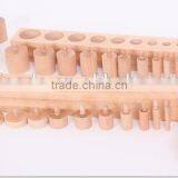 Teaching AIDS Wooden Educational Toys Montessori Cylinders Blocks thumbnail-4