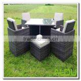 Audu 9 Pieces Outside Polyrattan Furniture Garden thumbnail-4