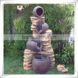 Four Jar Artificial Decoration Garden Waterfall Fountain thumbnail-1