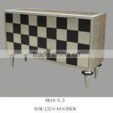 Silver Black Color Wood Modern Big Lots China Cabinet Designs For Home Use thumbnail-1