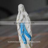 Resin Pure White Virgin Mother Mary Statues thumbnail-2