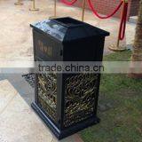 Arlau Aluminum Alloy Shopping Mall Trash Can thumbnail-4