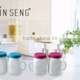 High Quality Spice Dispenser White Ceramic Spice Jar thumbnail-3