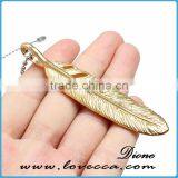 Various Designs Wholesale Titanium Antique Color Men Feather Pendant in Stainless Steel thumbnail-4