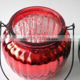 Stained Flagon Home Decoration Glass Jar With Lifing Rope thumbnail-2