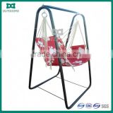outdoor single seat swing chair with swing chair stand