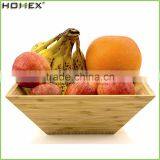 Square Shape Bamboo Salad Bowl/Kitchen Fruit Serving Bowl/Homex_FSC/BSCI Factory thumbnail-1