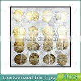 2017 New Design High Quality Gold Foil Wall Painting Gold Leaf Painting thumbnail-1
