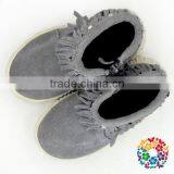 Fancy Grey Suede Tassel Baby Winter Walking Boots thumbnail-2