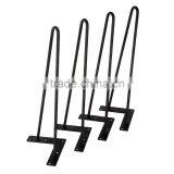 Best Selling 2 Legs Modern Cast Iron Table Base Hairpin Table Legs With 16 Inches thumbnail-1