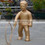 Fiberglass Children Play Sculpture Statue thumbnail-2