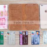 Portable Genuine Leather Pouch Smart Phone Case With Earphone for Iphone 7/7 Plus thumbnail-5