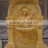 Indoor Woman Wall Fountains Marble Sculpture With Washbasin thumbnail-2