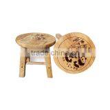 Kitchen / Bedroom / Childrens Wooden Stool (Sea,Coastal, Nautical) thumbnail-1