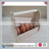 Natural and Home Decor Use Wooden Fruit Food Tray With Handle thumbnail-1