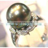Large Tahitian Pearl Ring thumbnail-3